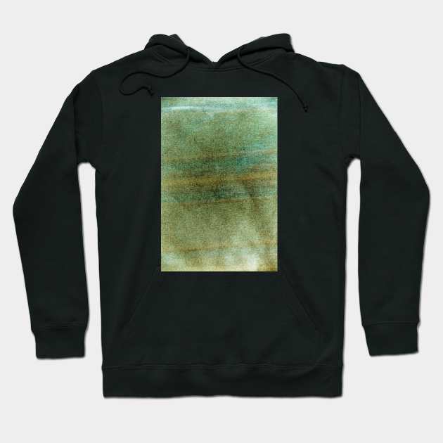 Green Retro Canvas Texture Hoodie by textural